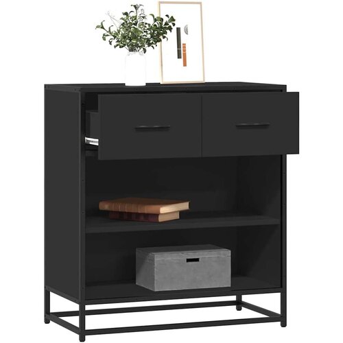 vidaXL komoda crna 68x35x76 cm konstruirano drvo Cene