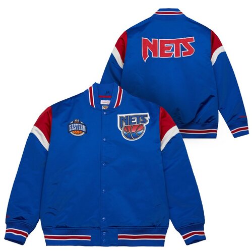 Mitchell And Ness mu&amp;scaron;ka New Jersey Nets Heavyweight Satin jakna Slike