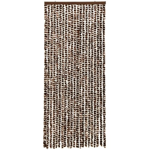  Zavesa proti mrčesu rjava in bela 56x185 cm šenilja, (20767874) Cene