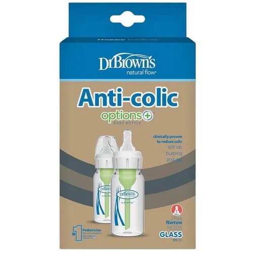 Dr.browns Flašica za bebe Anti-Colic, Staklena, 2 komada Cene