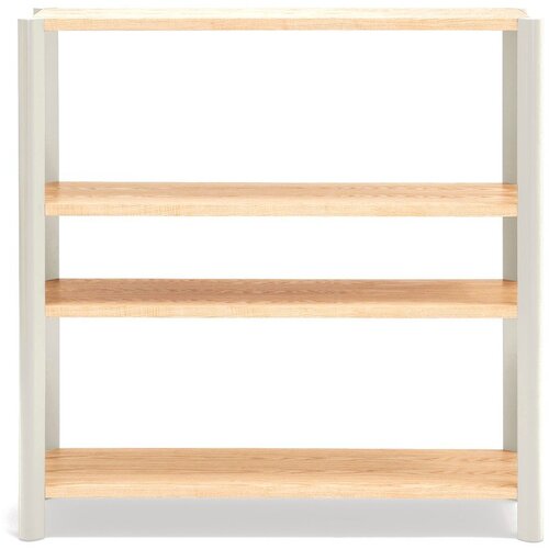 Teulat Krem/u svijetloj prirodnoj boji regal u dekoru hrasta 126x128x43 cm Bona &ndash; Cijene