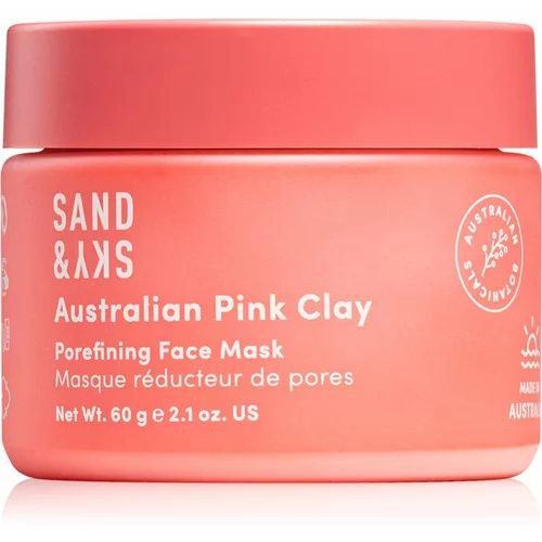 Sand & Sky Australian Pink Clay Porefining Face Mask detoksikacijska maska za proširene pore 60 g