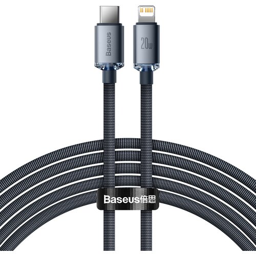 Baseus kabel Type C za Apple Lightning 8-pinski PD20W Power Delivery Crystal Shine 2m crni Cijene