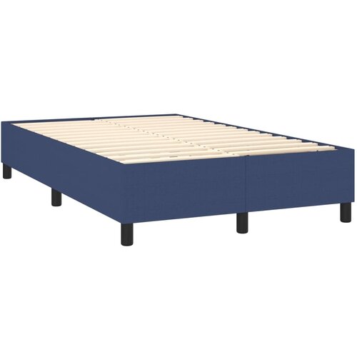  box spring s madracem LED plavi 120 x 200 cm od tkanine Slike