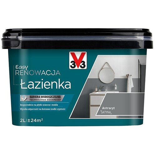 V33 Boja za renovaciju Renovation Perfection (Antracit, 2 l, Namijenjeno za: kupaonica) Cijene