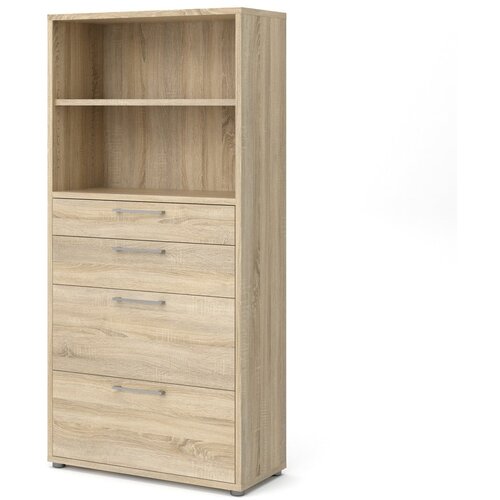 Tvilum Modularna biblioteka u dekoru hrasta u prirodnoj boji 89x189 cm Prima – Cijene