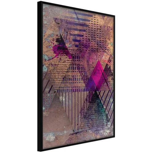  Poster - Pink Patchwork I 40x60