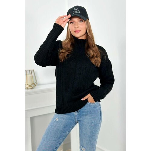 Kesi Black sweater with turtleneck Slike