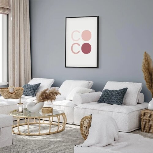  Slika - Pink Coco (1 Part) Vertical 60x90 U crnom drvenom okviru Cene