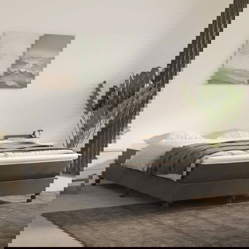 VidaXL Madrac s džepičastim oprugama tamnosivi 140x200x20cm bar&amp;scaron;unasti Slike