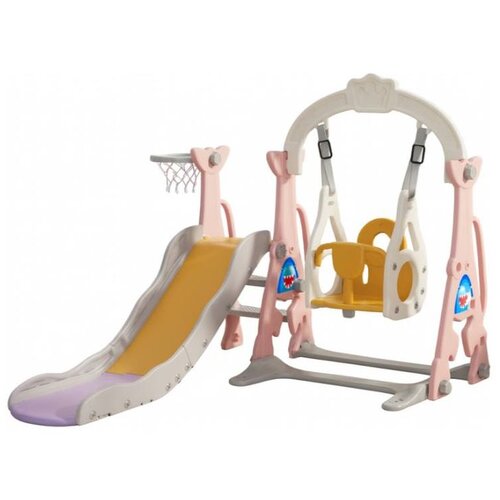  MamaKids ljuljačka s toboganom za djecu, sivo roza 170 cm Cijene