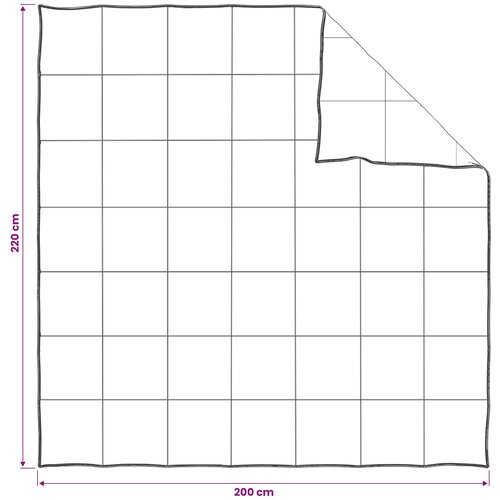  Set deka 2 kom. 200 x 220 cm Sve sezone Kapok vlakno Bež Slike
