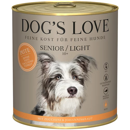 Dog's Love Senior/Light puran - 6 x 800 g