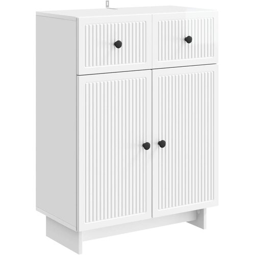 vidaXL Kreveta s ladicama Bijela visokog sjaja 66 x 34 5 x 90 cm - Bijela visokog sjaja Cene