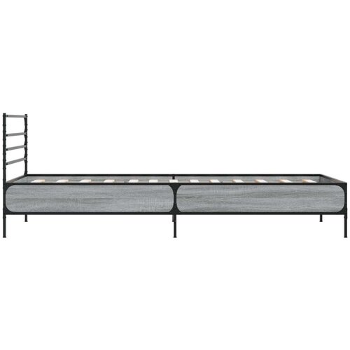 vidaXL Okvir za krevet boja hrasta 90x200 cm konstruirano drvo i metal Cene