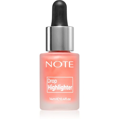 Note Cosmetique Drop Highliter tekući highlighter s kapaljkom 01 Pearl Rose 14 ml Cijene