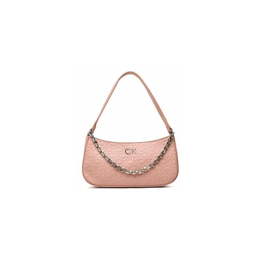 Calvin Klein Ročna torba Re-Lock Shoulder Bag Emb Mono K60K610204 Roza
