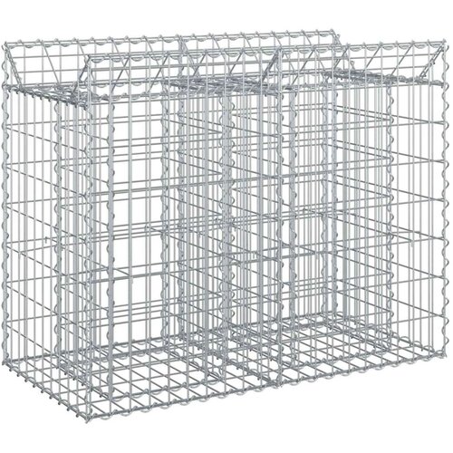  Gabionski uzdignuti krevet Srebrno 100 x 50 x 80 cm - 100 x 50 x 80 cm Cijene