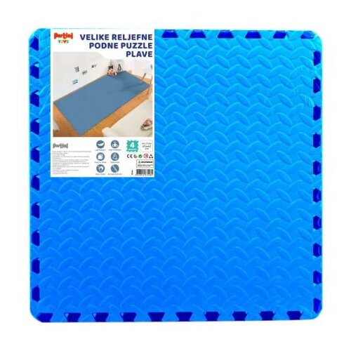 Pertini Velike reljefne podne puzzle plave Cene