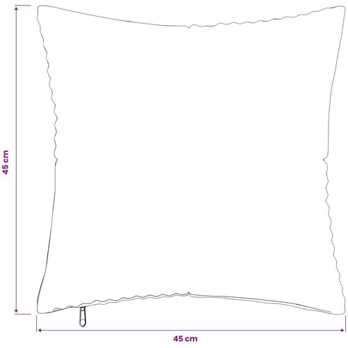  Presvlaka za jastuk 12 pcs ALMELO Žuta 45 x 45 cm Kord Slike