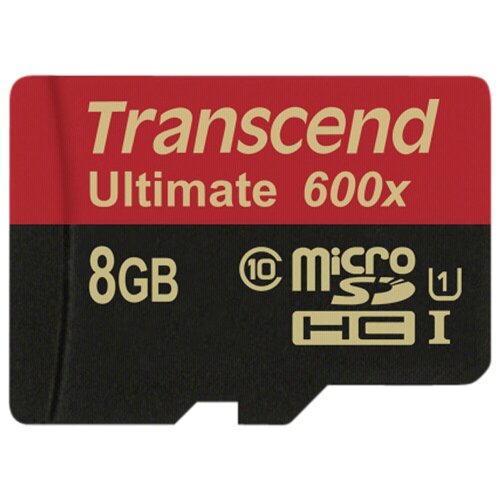 Transcend microSDHC MLC 8GB Class 10 UHS-I 600x + SD-Adapter Slike