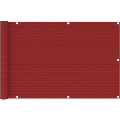 Balkonski zastor crveni 90 x 400 cm HDPE Slike