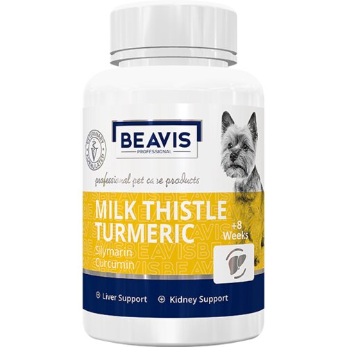 Beavis Milk Thistle &amp;amp; Turmeric Suplement sa kurkumom za male pse Slike