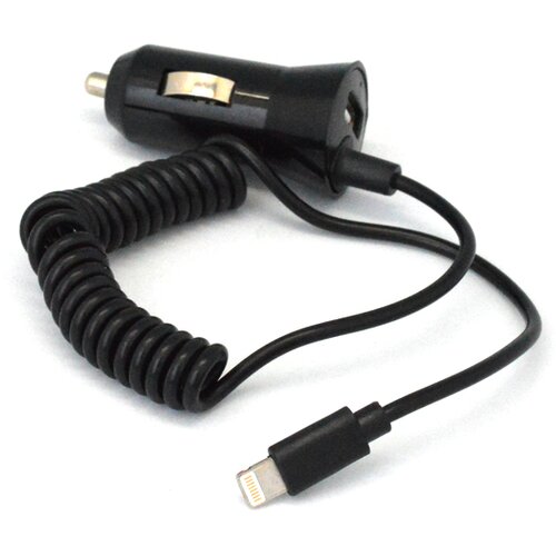  Auto punjac univerzalni 2u1 (iPhone Lightning + USB slot) crni 1A Cene