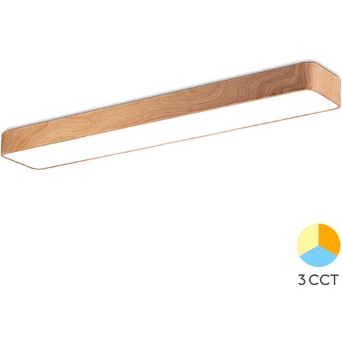 Braytron LED plafonjera Blade, LN, 45W, 3u1, pravougaona, drvo BH16-08287 Slike