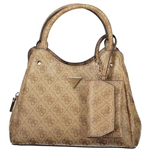Guess Jeans Lorella Logo ženska torba 26x20x12 cm bež Slike