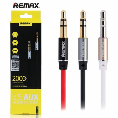 Remax RM-L200 aux kabl 3.5mm crni 2m audio Cene