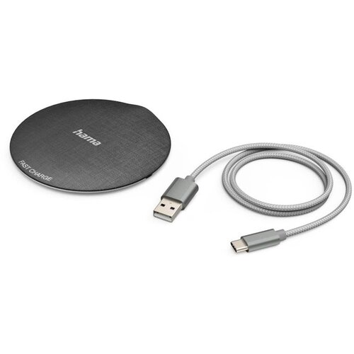 Wireless punjač HAMA QI-FC10 metalni, crni 10W Cijene