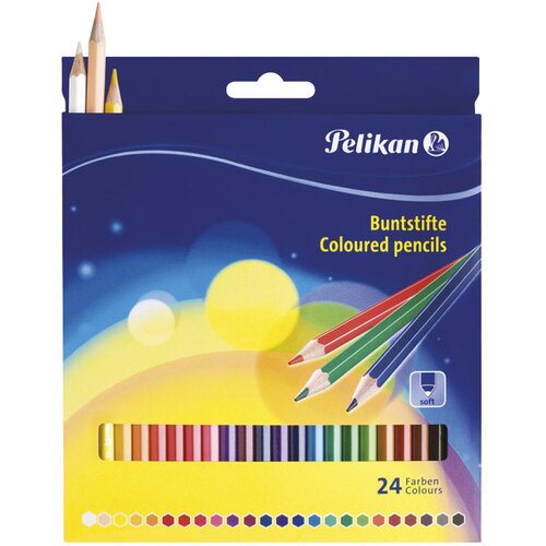  Boje drvene 24boje pelikan 724013 blister Cene