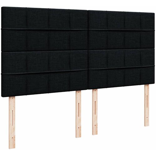  Otomanski krevet s madracem crni 180x200cm od tkanine Slike