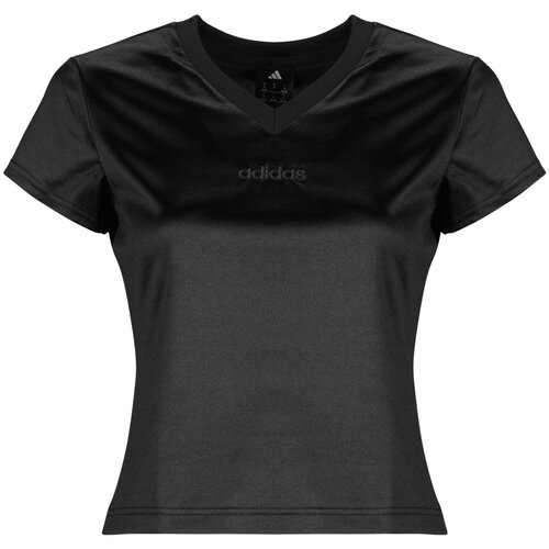 Adidas Seasonal Essentials Satin T-Shirt Crna Cijene