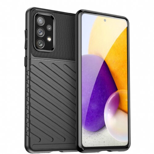 Onasi silikonski ovitek tunder armor za samsung galaxy A54 - črn Cene