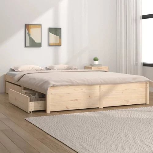  Okvir za krevet s ladicama 200 x 200 cm