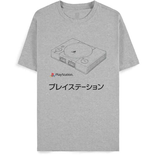 Difuzed Playstation - O.G Console Grey Men\&amp;#039;s Short Sleeved T-Shirt (L) Slike