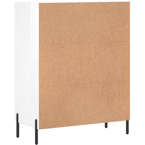  Komoda sjajna bijela 69,5x34x90 cm od konstruiranog drva Slike