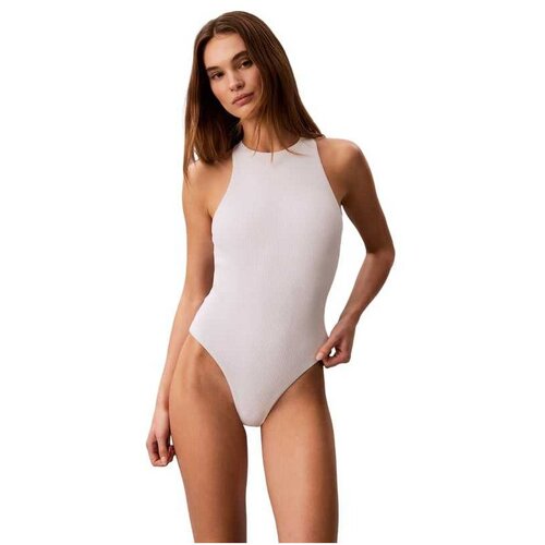 Calvin Klein beli jednodelni ženski kupaći Slike