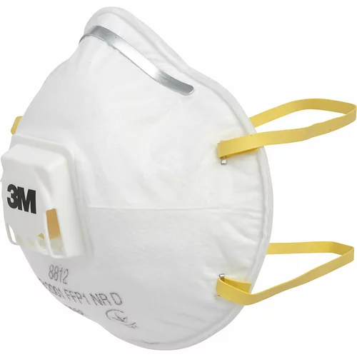 3m Zaščitna maska 8812 FFP1 NR D z ventilom za izdih, DE 10 kosov, bele barve