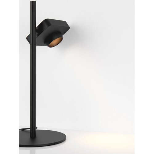 Nova Luce Crna LED stolna lampa aluminijska sa savitljivom konstrukcijom/s mogućnosti zatamnjivanja (visina 46 cm) Kedros &amp;ndash; Slike