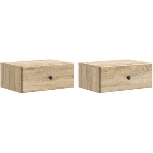  Stenski nočni omarici 2 pcs Sonoma hrast 49 x 34,5 x 20 cm, (5000209970) Cene