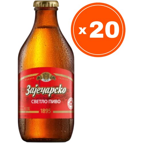 Zaječarsko Svetlo pivo jubilarno, 0.33l, 20 komada Slike