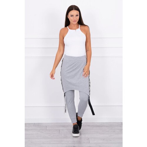 Kesi Pants/suit with gray selfie inscription Slike