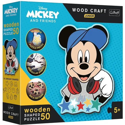 Trefl drvene puzzle 50 kom, Mickey