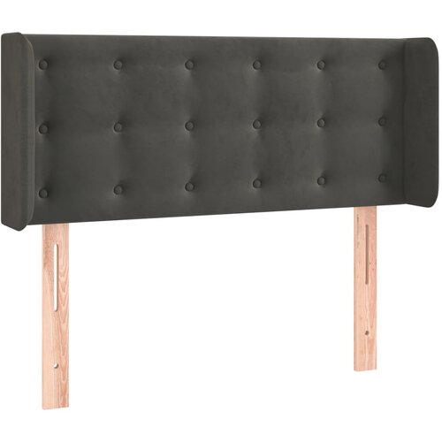 Maison Chic vzglavna omarica - nočna omarica - posteljna omarica z u&amp;scaron;esi temno sivo 93x16x78/88 cm žamet, (21712392) Slike