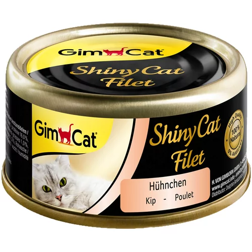 Gimcat Ekonomično pakiranje: ShinyCat 24 x 70 g - Piletina