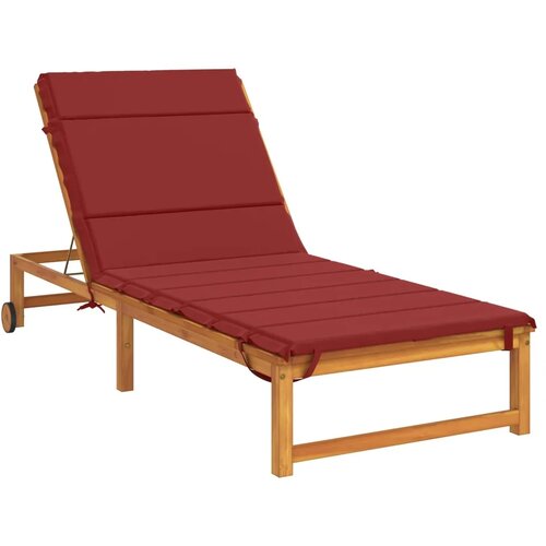  Jastučić za ležaljku GEMERT 100% poliester Vinska crvena - boja crnog vina 200 x 90 x 3 cm Poliester Slike