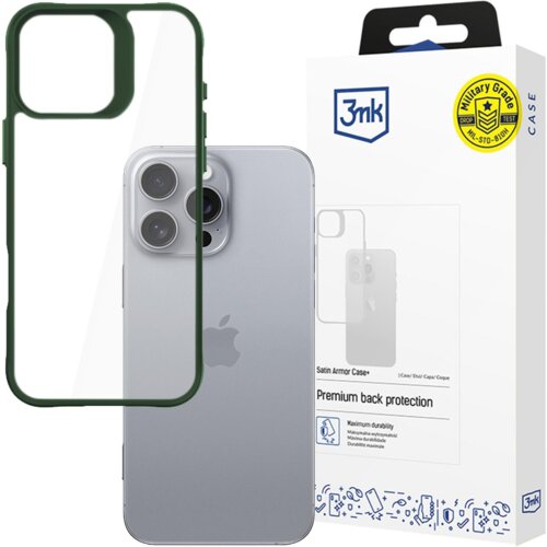 3mk OVITEK SATIN ARMOR ZA APPLE IPHONE 16 PRO MAX ZELEN OVITEK, (21970893) Cene